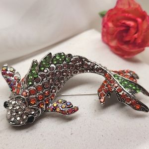 Koi Fish Brooch Pin Pendant Necklace Nwt